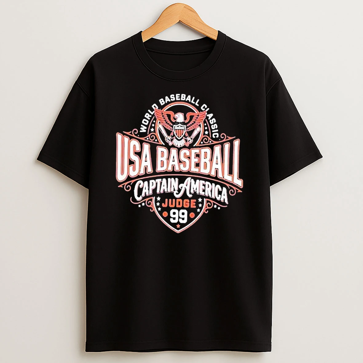 Aaron Judge World Baseball Classic Usa Baseball Captain America Judge 99 T Shirt