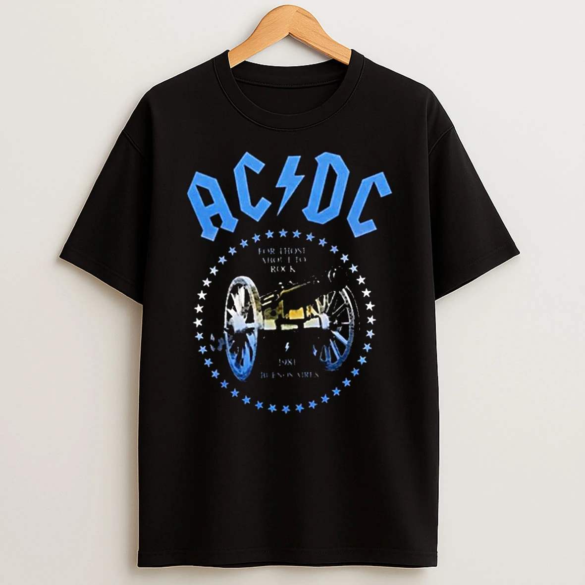 Acdc Argentina Show Merch 2026 1981 Buenos Aires For Those About To Rock T Shirt