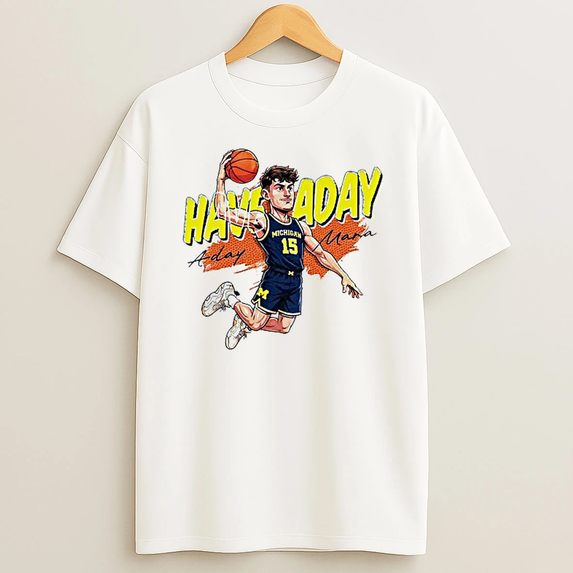 Aday Mara Michigan Wolverines Have A Day Caricature T Shirt