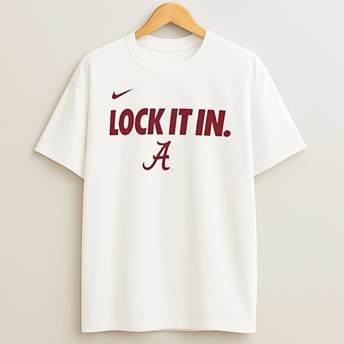 Alabama Crimson Tide Lock It In 2026 On Court Bench Legend Dri Fit T Shirt