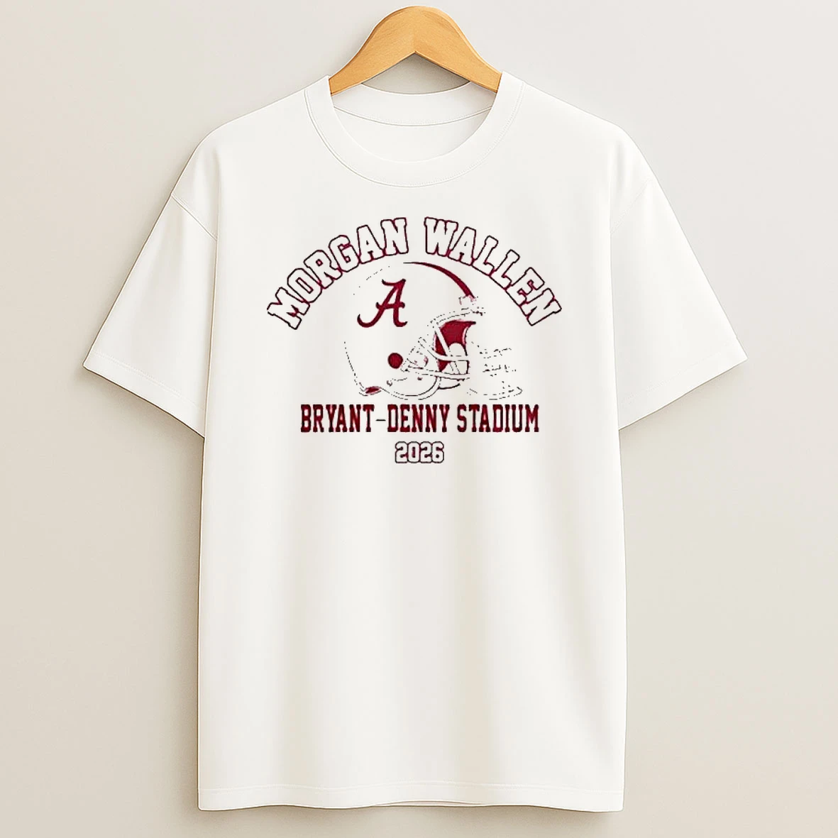 Alabama Crimson Tide X Morgan Wallen Bryant Denny Stadium 2026 T Shirt