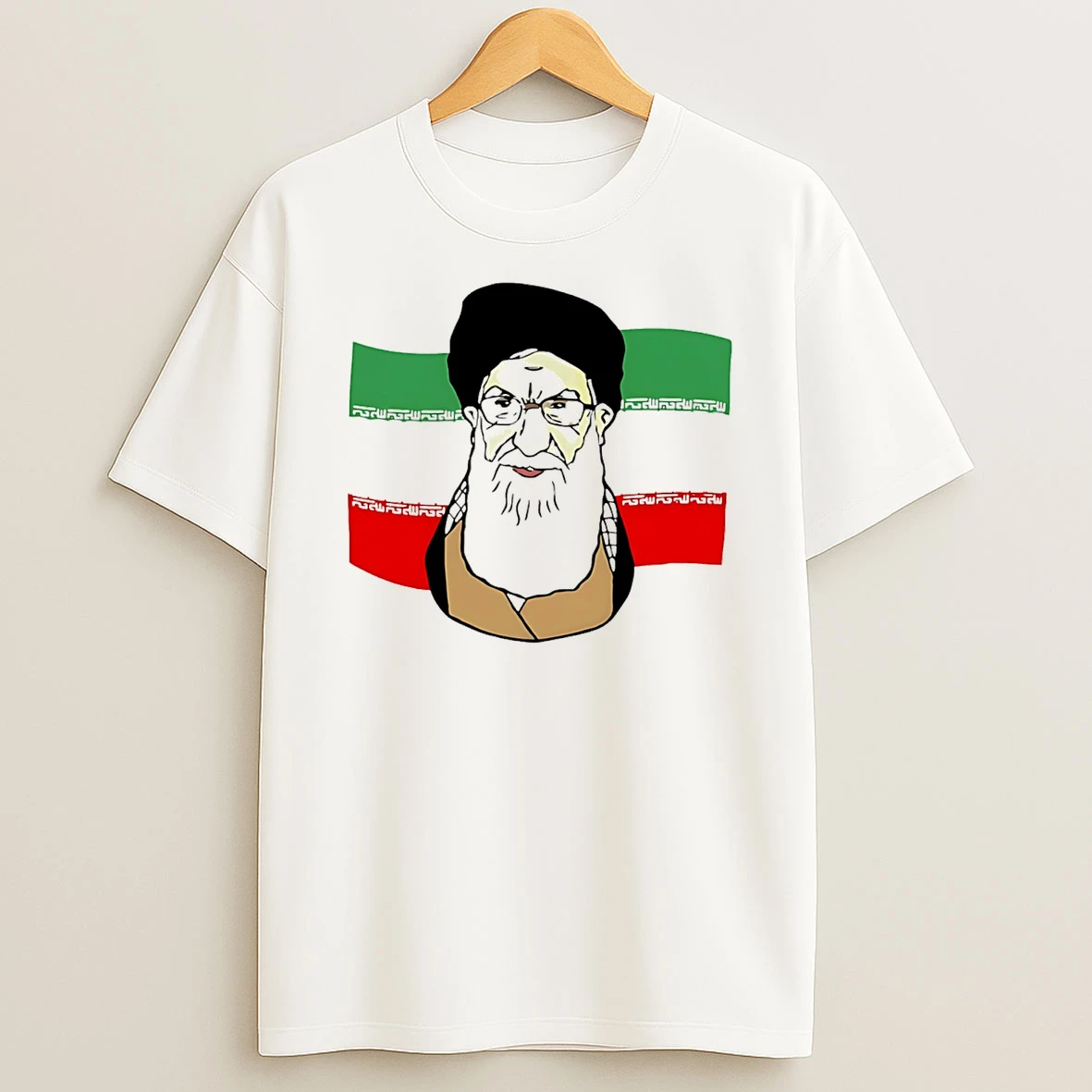 Ali Khamenei Iran Flag Tehran Paint T Shirt