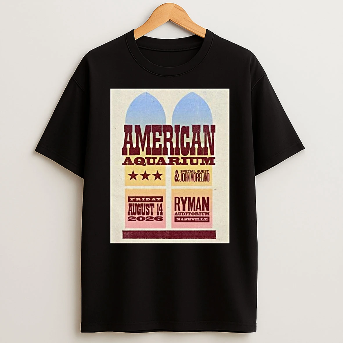 American Aquarium Ryman Auditorium August 14 2026 T Shirt