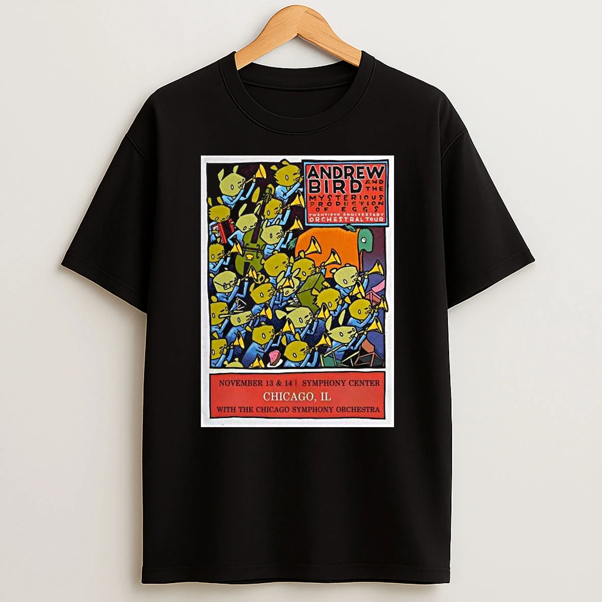 Andrew Bird Chicago Il November 13 14 2026 Symphony Center Tour T Shirt