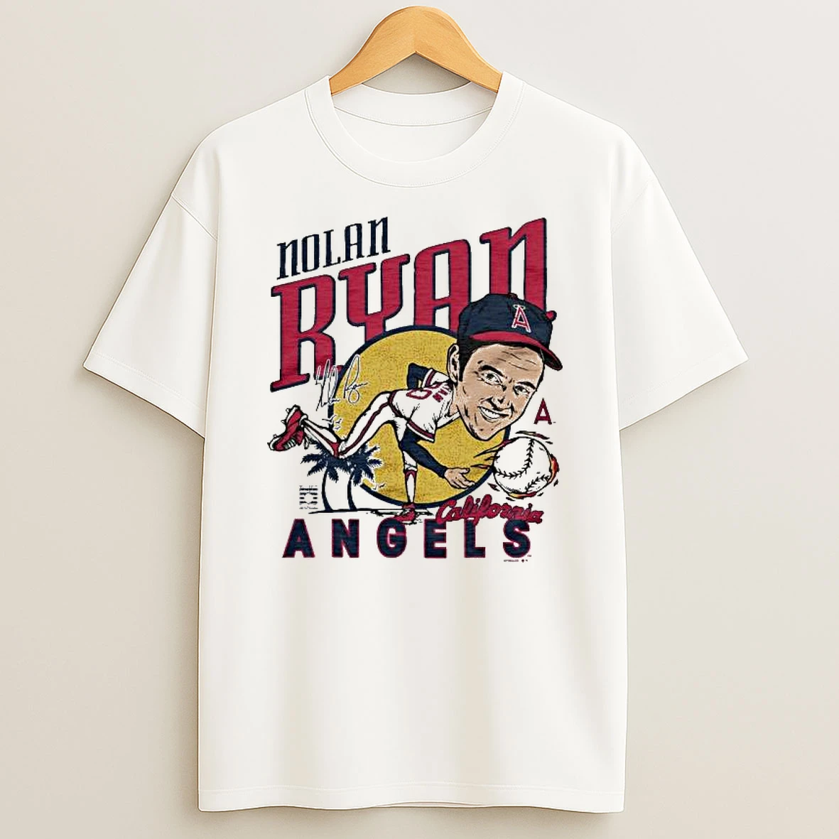 Angels Nolan Ryan Signature T Shirt
