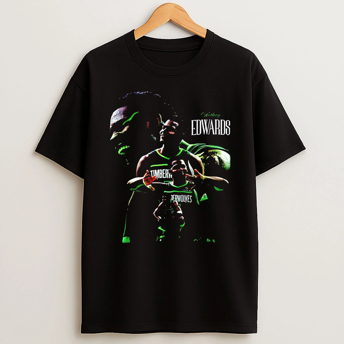 Anthony Edwards Ant Man Minnesota Timberwolves Ant In Neon Green T Shirt