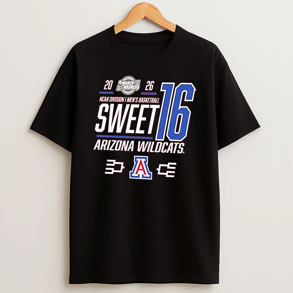 Arizona Wildcats 2026 Ncaa March Madness Sweet 16 Bound T Shirt