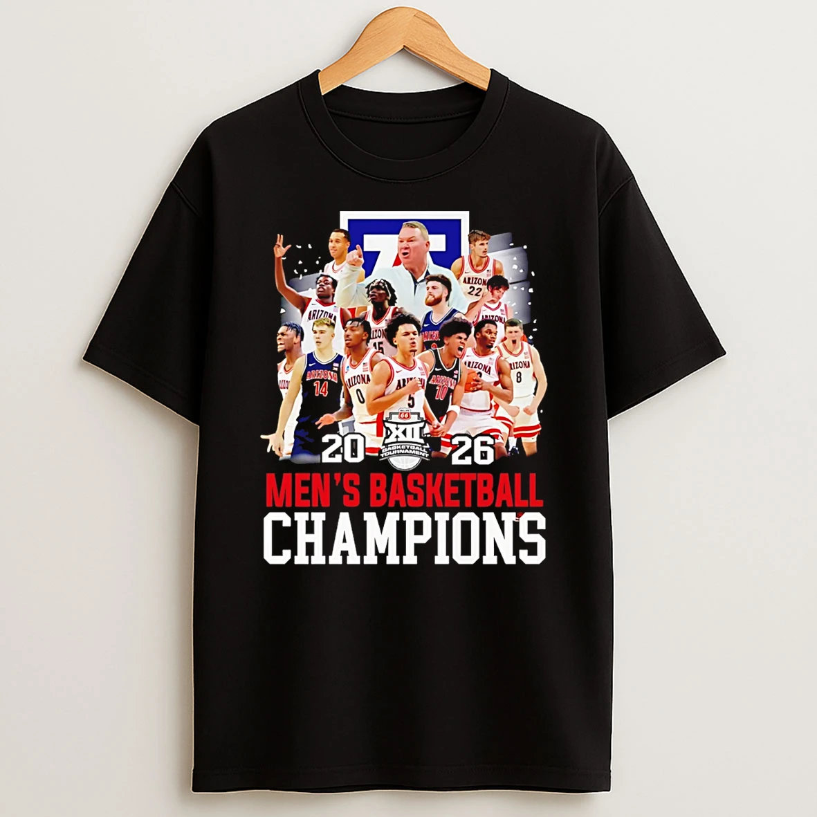Arizona Wildcats Big 12 Champs All Team 2026 T Shirt