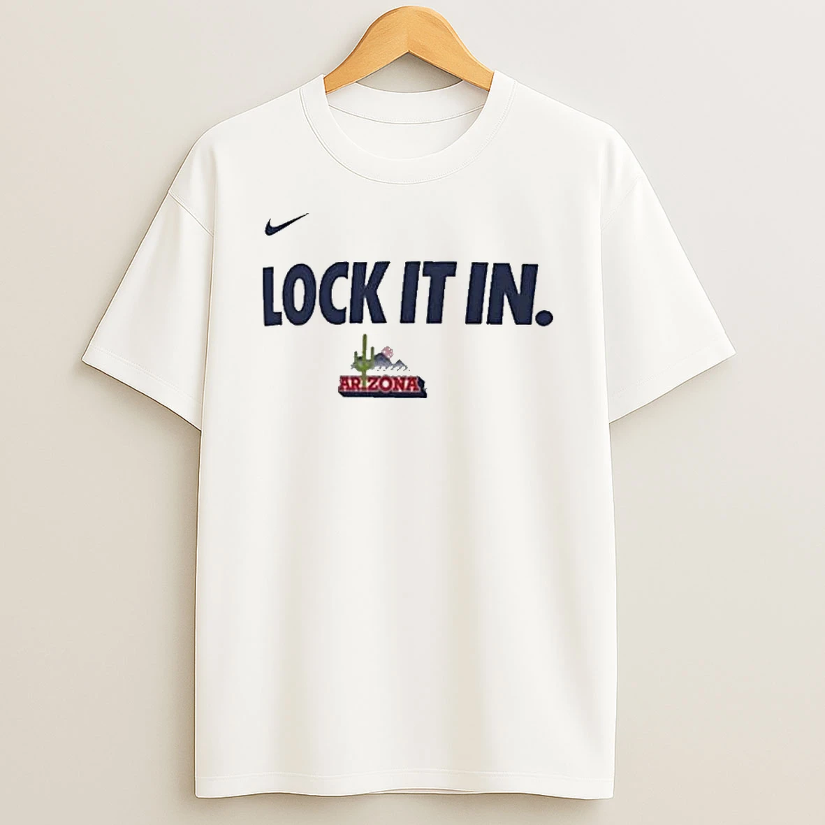 Arizona Wildcats Lock It In 2026 On Court Bench T Shirt
