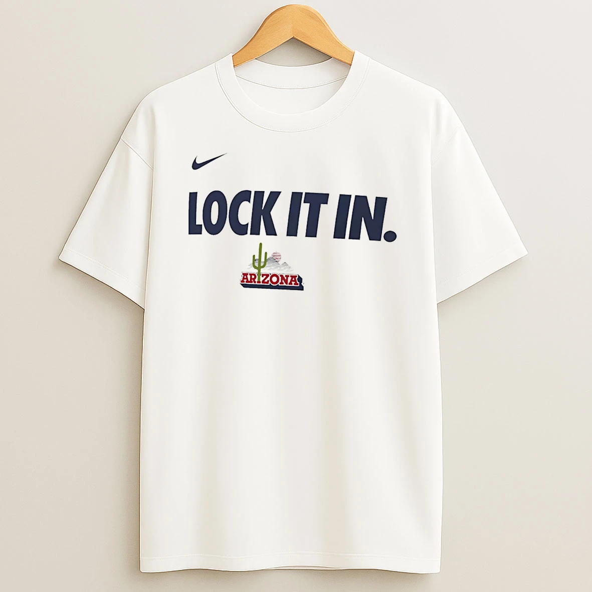 Arizona Wildcats Lock It In Nike Logo T Shirt