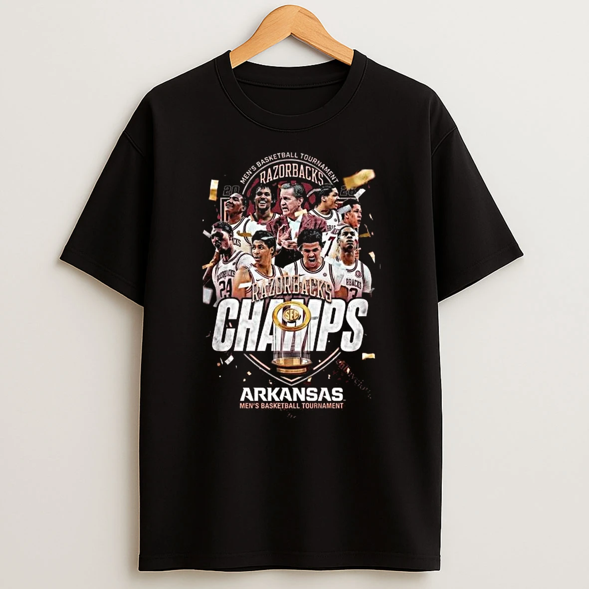 Arkansas Mens Basketball Tournament Champs T Shirt