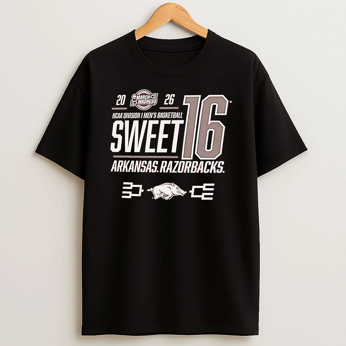 Arkansas Razorbacks 2026 Ncaa March Madness Sweet 16 Bound Classic T Shirt