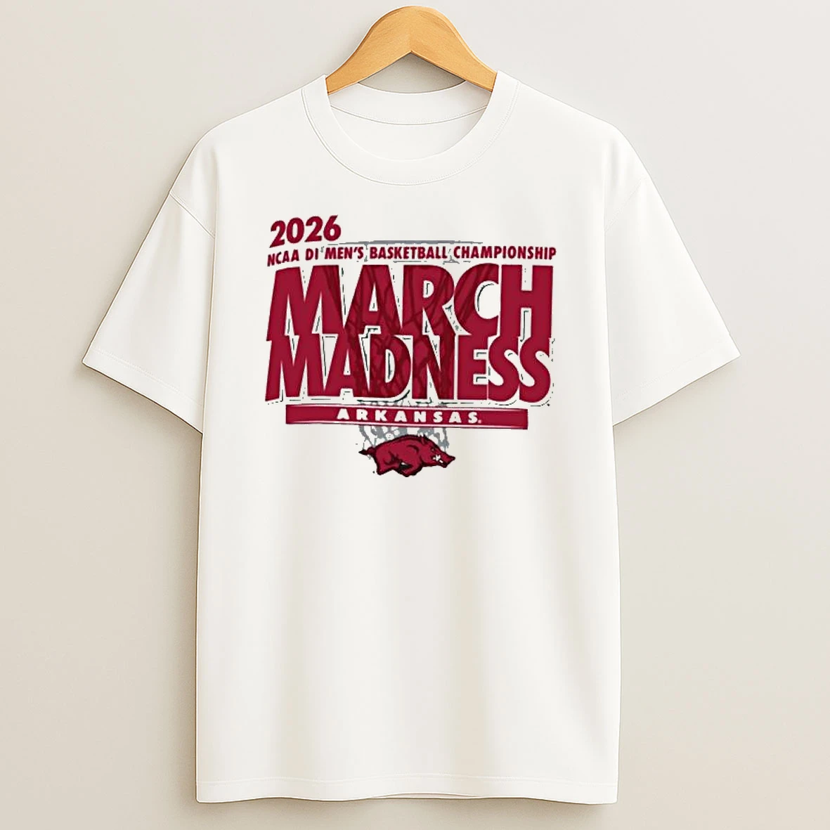 Arkansas Razorbacks 2026 Ncaa Di Mens Basketball Championship March Madness T Shirt