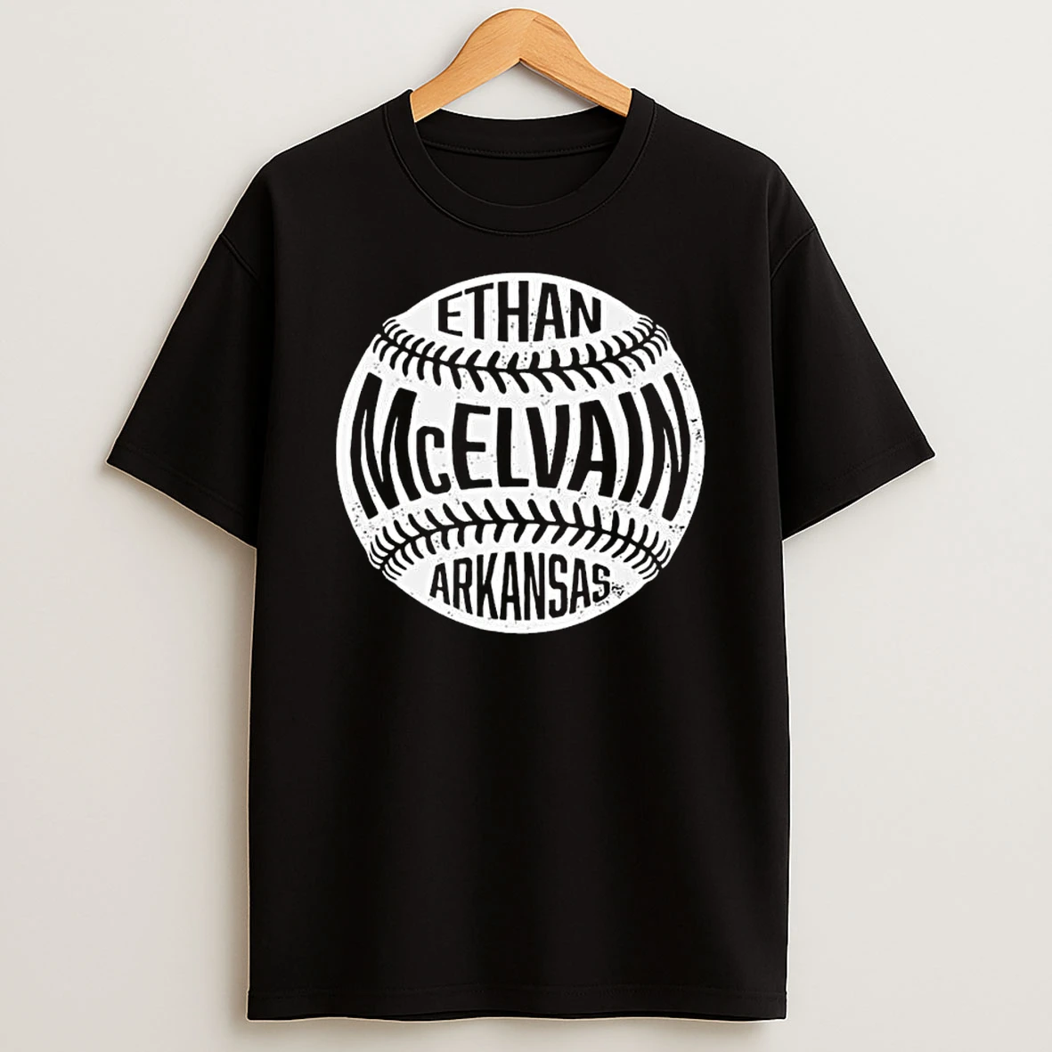 Arkansas Razorbacks Baseball Ethan Mcelvain Vintage T Shirt