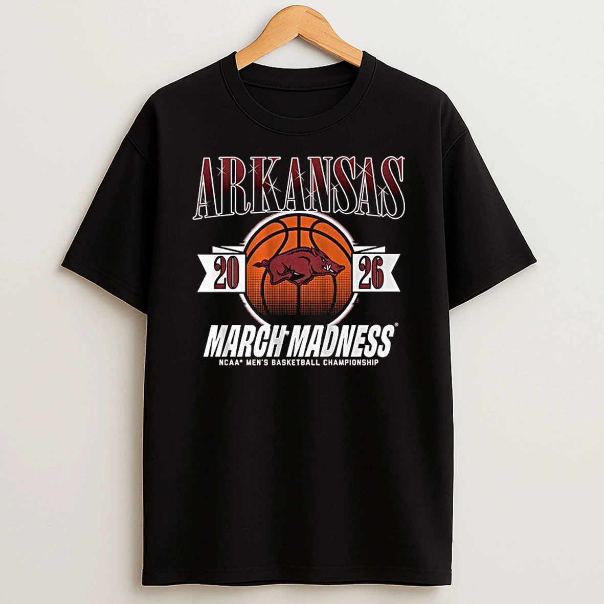 Arkansas Razorbacks March Madness Ncaa Mens Basketball Championship 2026 T Shirt