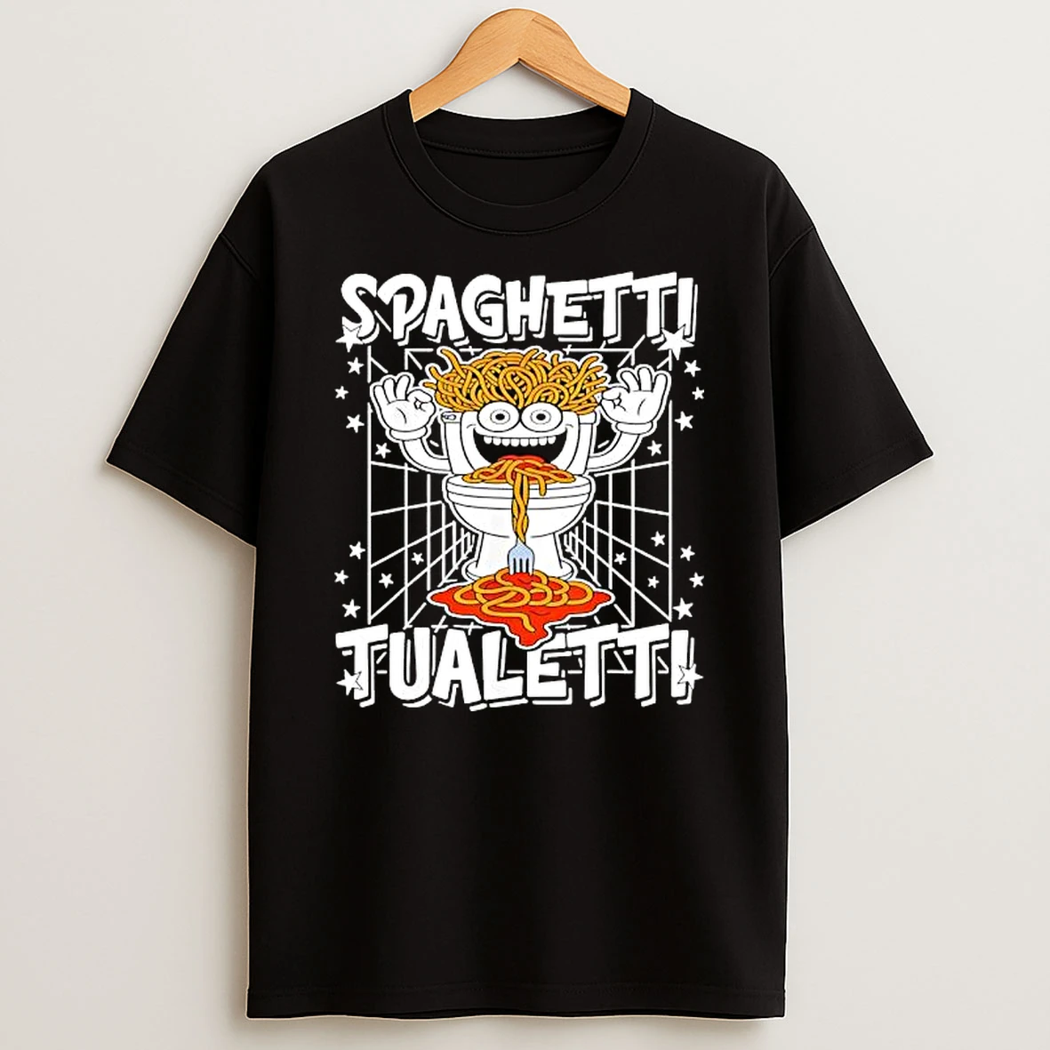 Awesome Spaghetti Tualetti Italian Brainrot T Shirt
