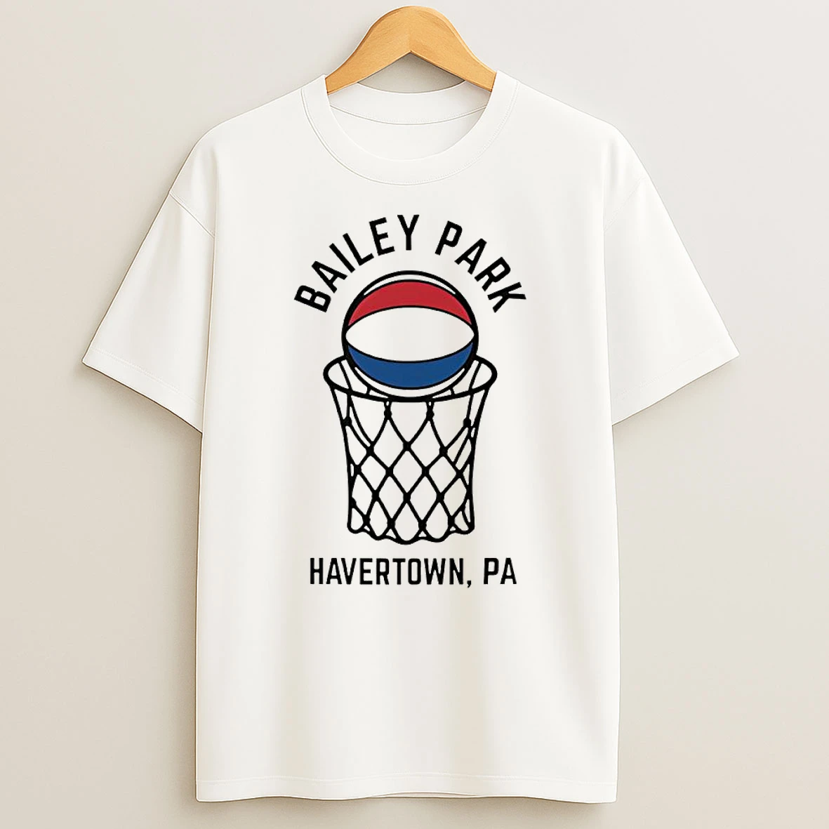 Bailey Park Havertown Pa Basketball Hoop Sports Graphic T Shirt