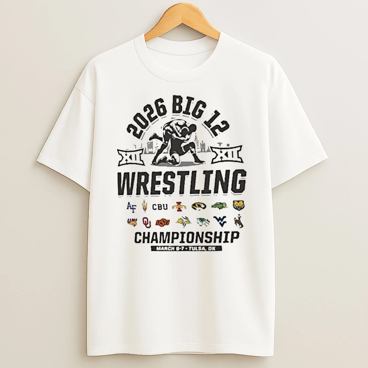 Big 12 Natural 2026 Big 12 Wrestling Championships T Shirt