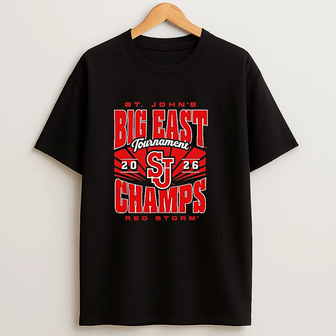 Big East Tournament Champs St Johns Red Storm 2026 T Shirt