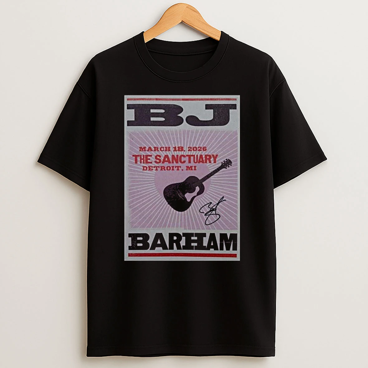 Bj Barham Detroit Mi March 18 2026 T Shirt
