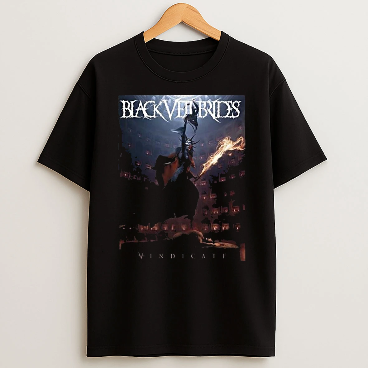 Black Veil Brides Vindicate Album Cover Art T Shirt