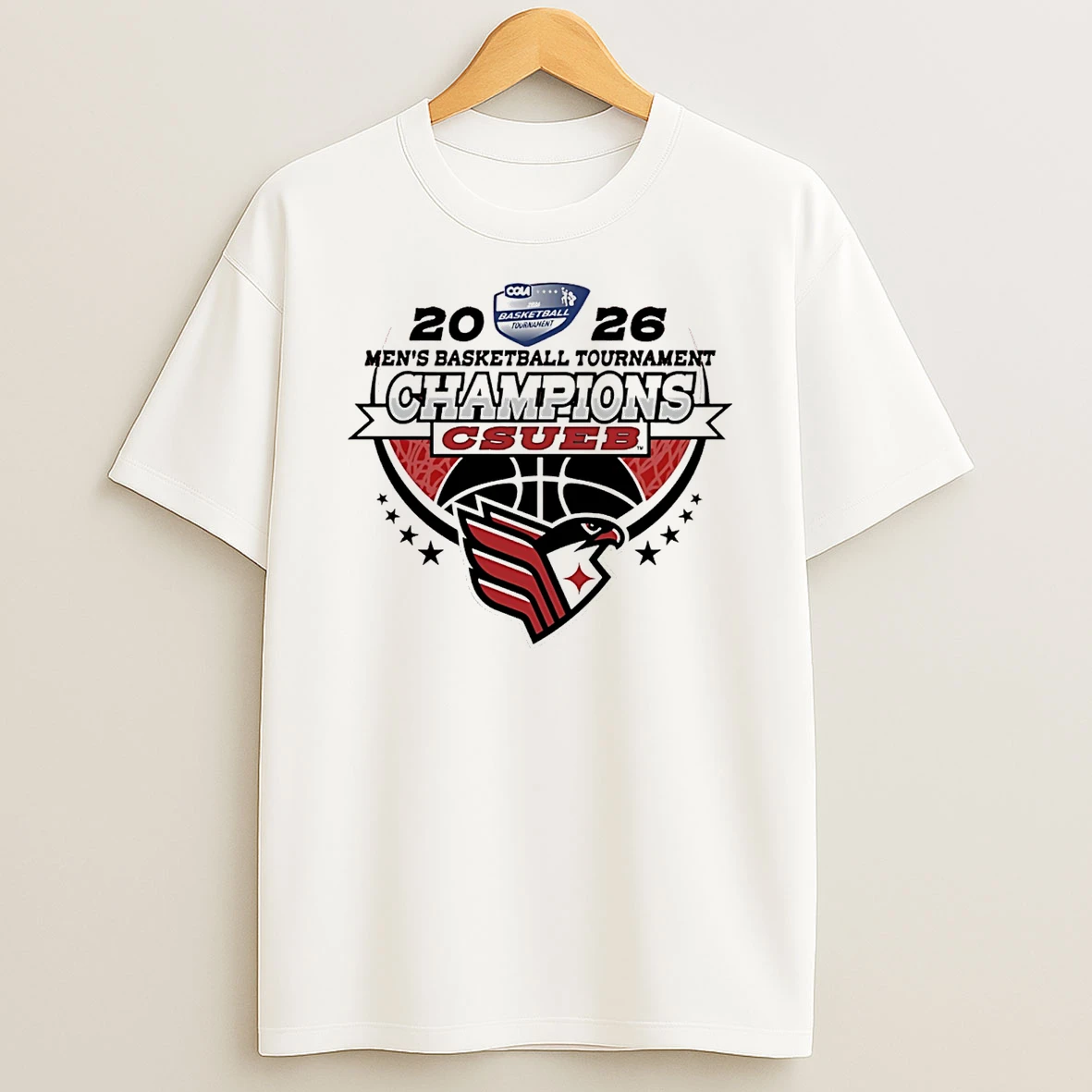 California State East Bay Mens Basketball 2026 Ccaa Tournament Champions T Shirt
