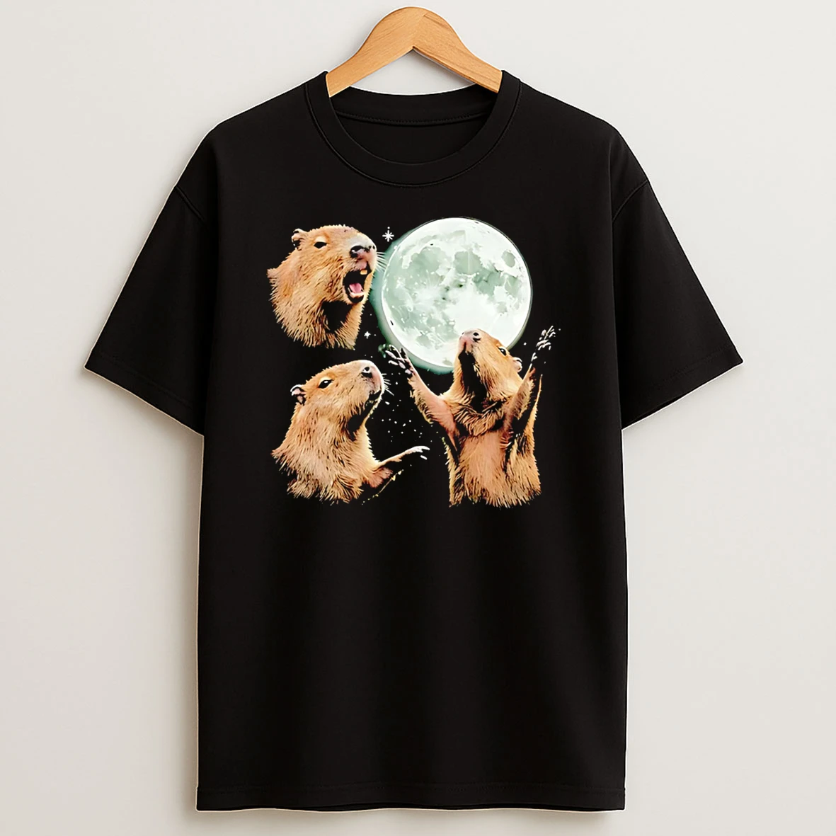 Capybara In Galaxy Vintage Graphic T Shirt