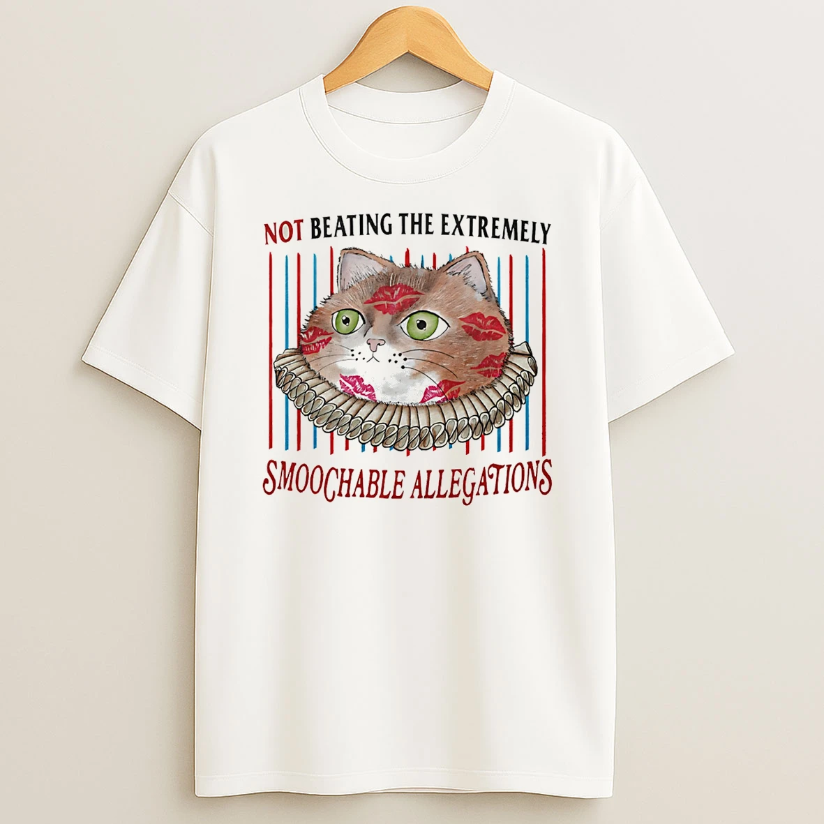 Cat Not Beating The Extremely Smoochable Allegations T Shirt