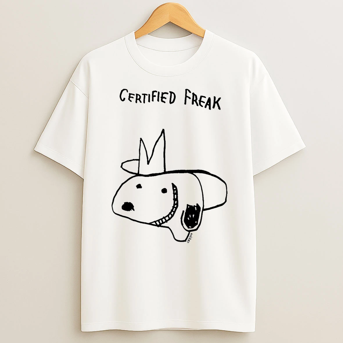 Certified Freak Snoopy Paint T Shirt