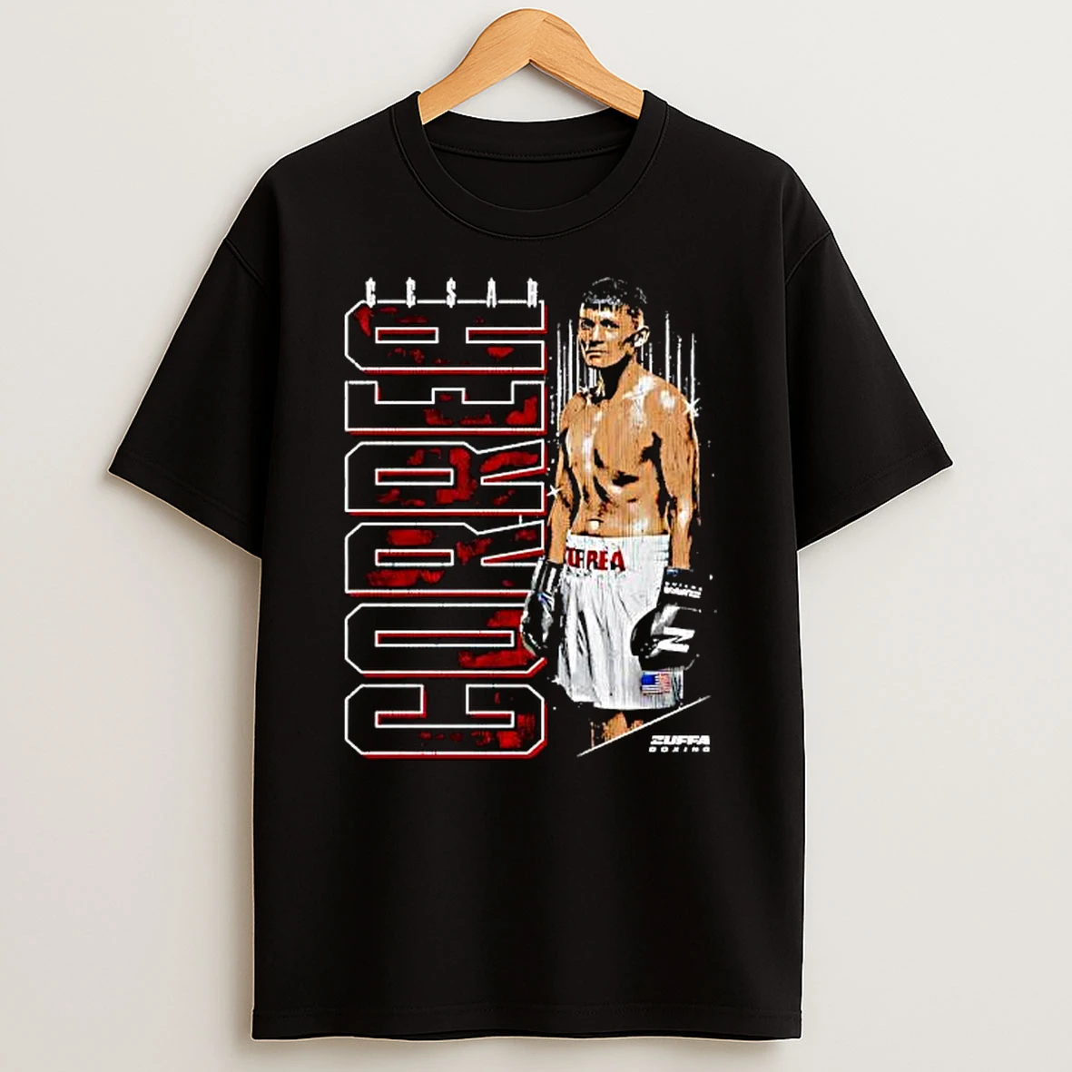 Cesar Correa Zuffa Boxing Fighter Standing Graphic T Shirt