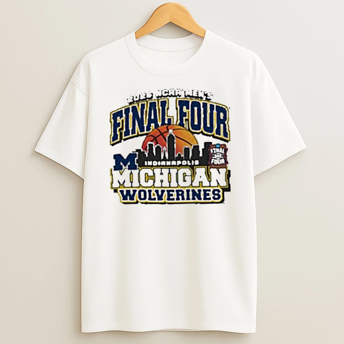 Champion Michigan Wolverines 2026 Mens Basketball Final Four Bound T Shirt