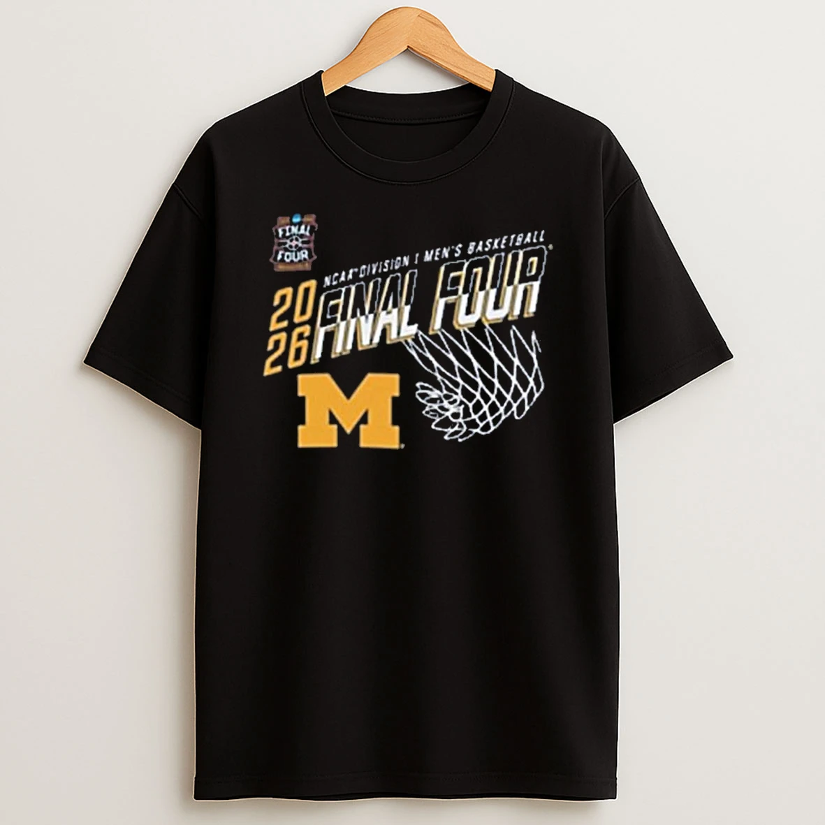 Champion Michigan Wolverines Mbb Final Four 2026 Core T Shirt