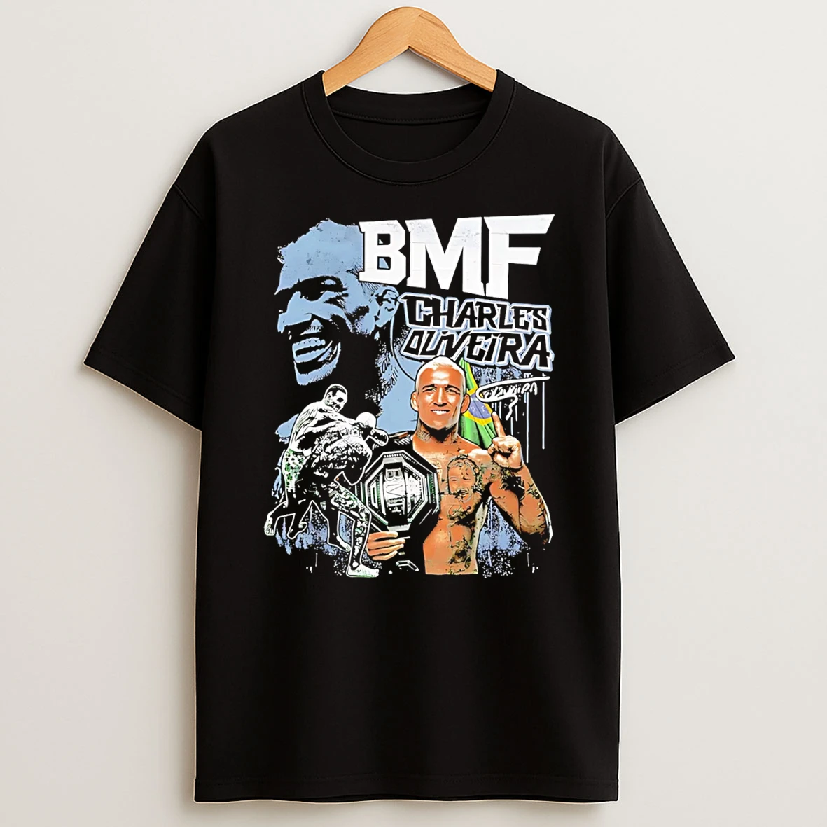 Charles Oliveira 2026 Bmf Champion Signature Graphic T Shirt