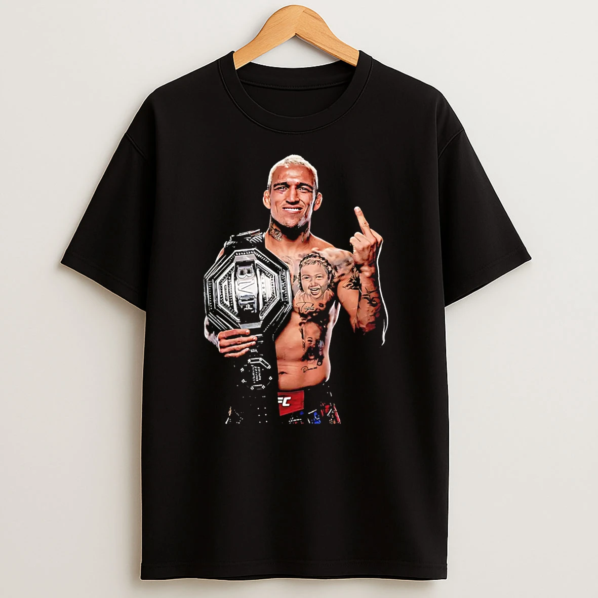 Charles Oliveira Bmf Champion 2026 Middle Finger T Shirt