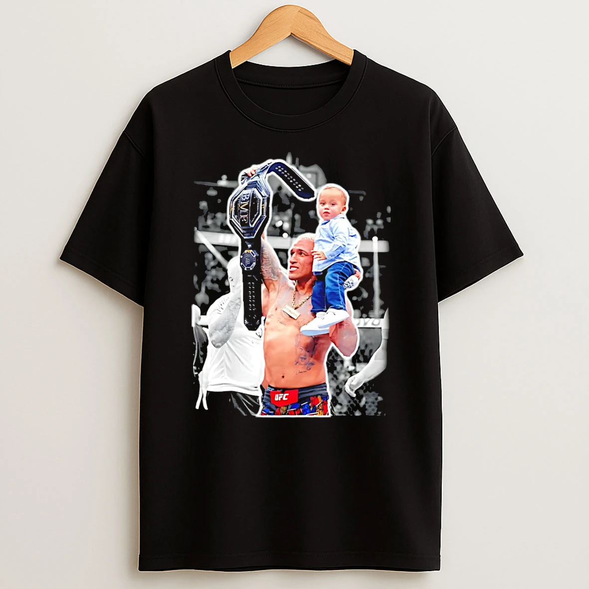 Charles Oliveira And Son 2026 Ufc Bmf Champions T Shirt