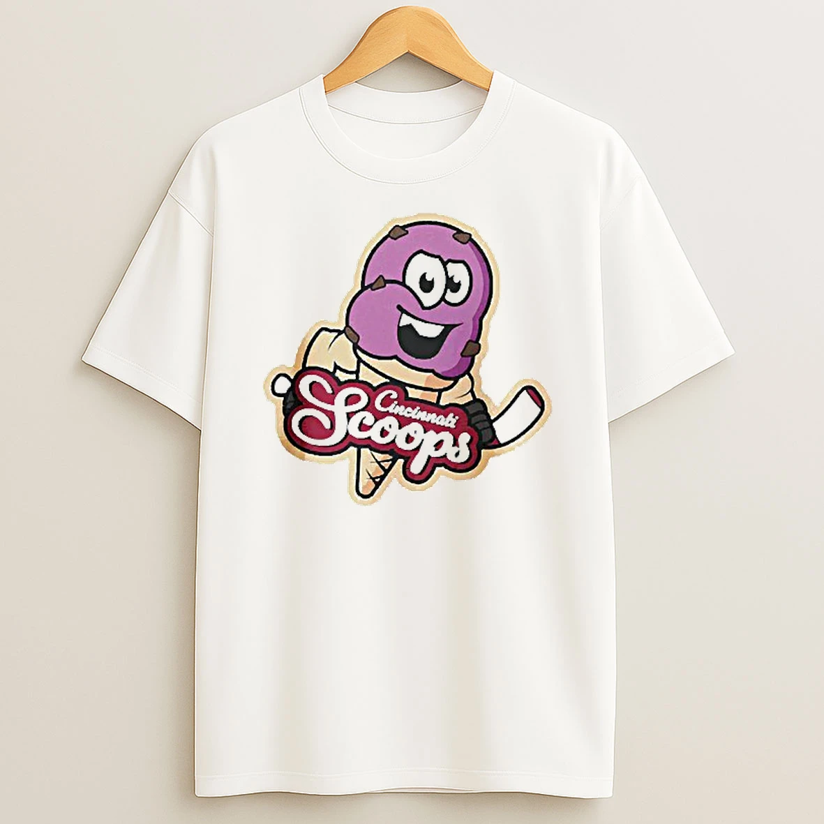 Cincinnati Cyclones Cincinnati Scoops Ice Cream T Shirt