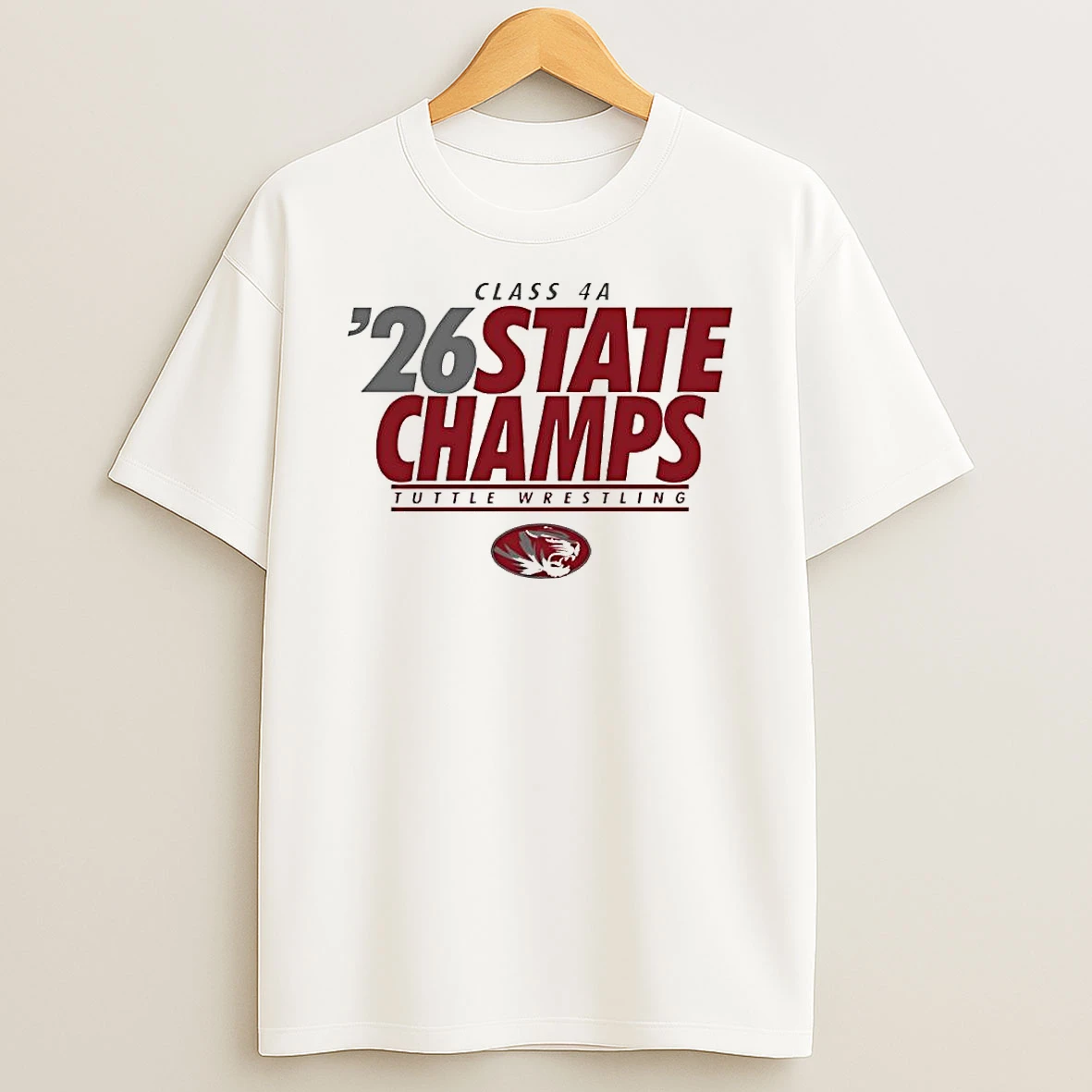 Class 4a 2026 State Champs Tuttle Wrestling Team T Shirt