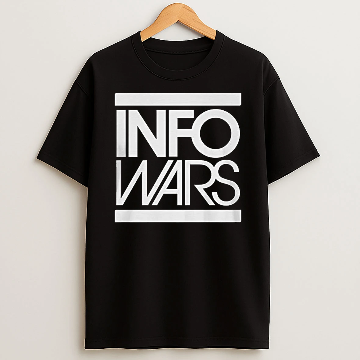 Classic Infowars 1776 White On Black T Shirt