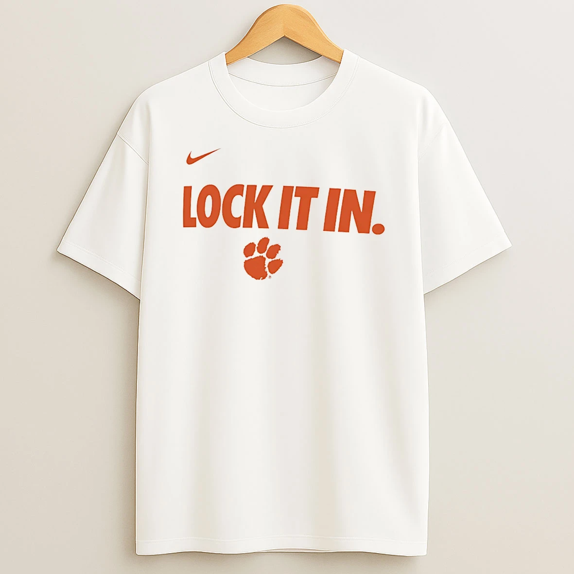 Clemson Tigers Lock It In Logo T Shirt