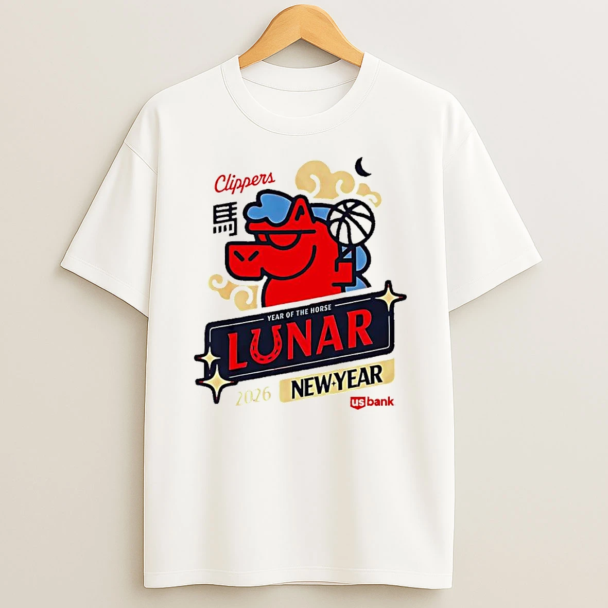 Clippers Year Of The Horse Lunar New Year 2026 T Shirt