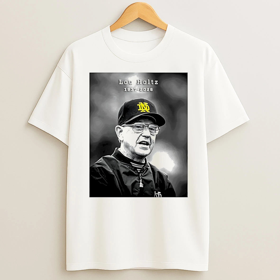 Coach Lou Holtz Notre Dame 1937 2026 T Shirt