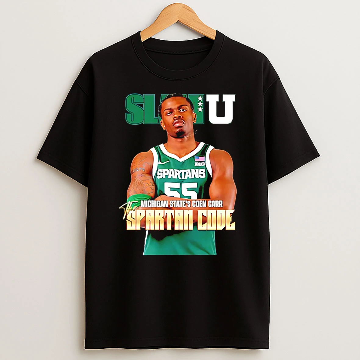 Coen Carr Michigan State Spartans The Spartan Code Slamu Graphic T Shirt