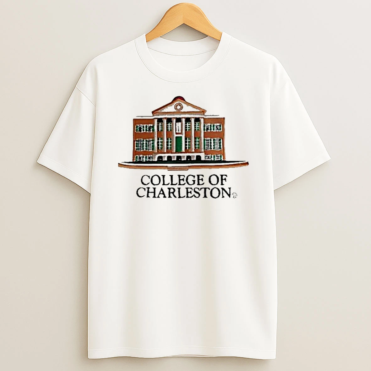 College Of Charleston Randolph Hall Building Graphic T Shirt