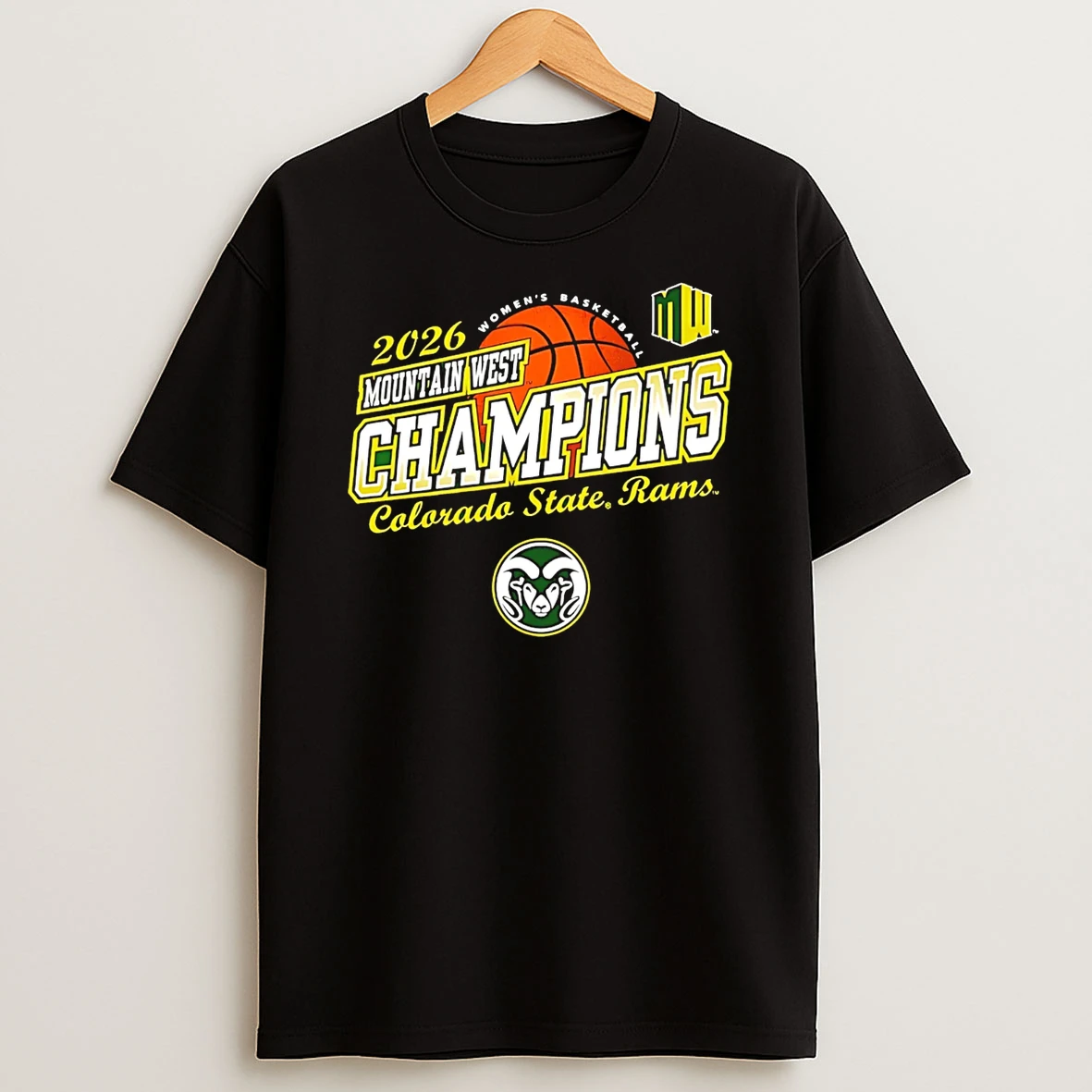 Colorado State Rams Womens Basketball 2026 Mountain West Tournament Champions T Shirt