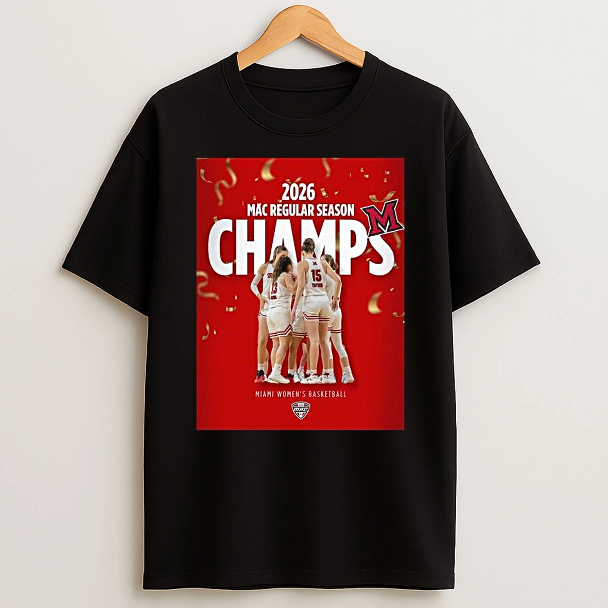 Congrats Miami Redhawks Womens Basketball 2026 Mac Regular Season Champions T Shirt