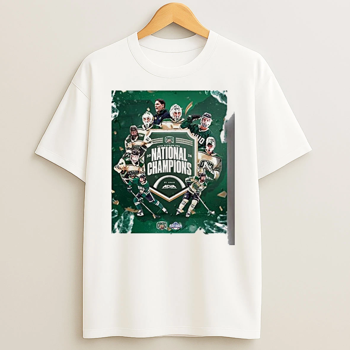 Congrats Ohio Bobcat Hockey Acha Mens Division 1 National Champions T Shirt