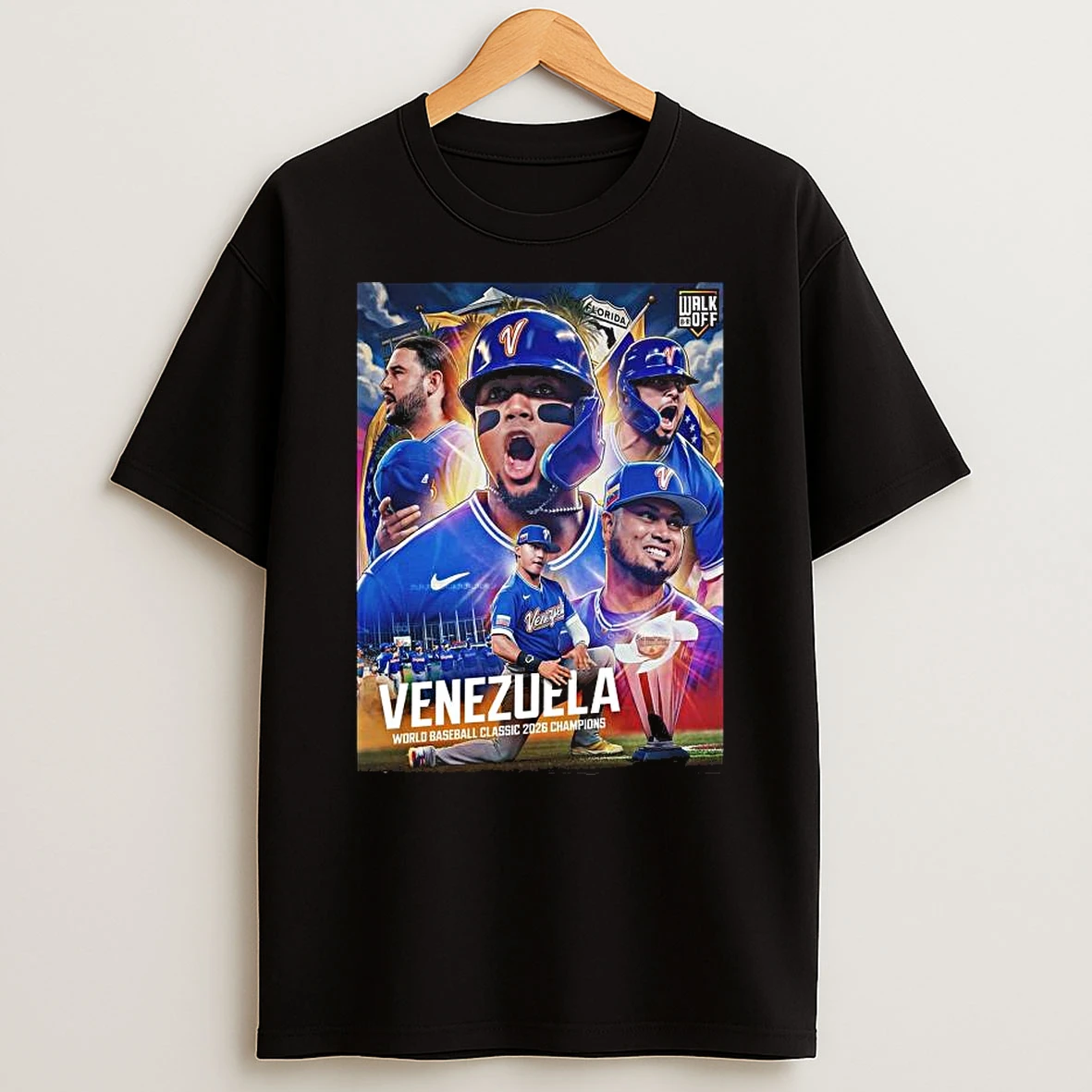 Congrats Team Venezuela Baseball Defeat Team Usa To Become World Baseball Classic 2026 Champions First Time Ever T Shirt