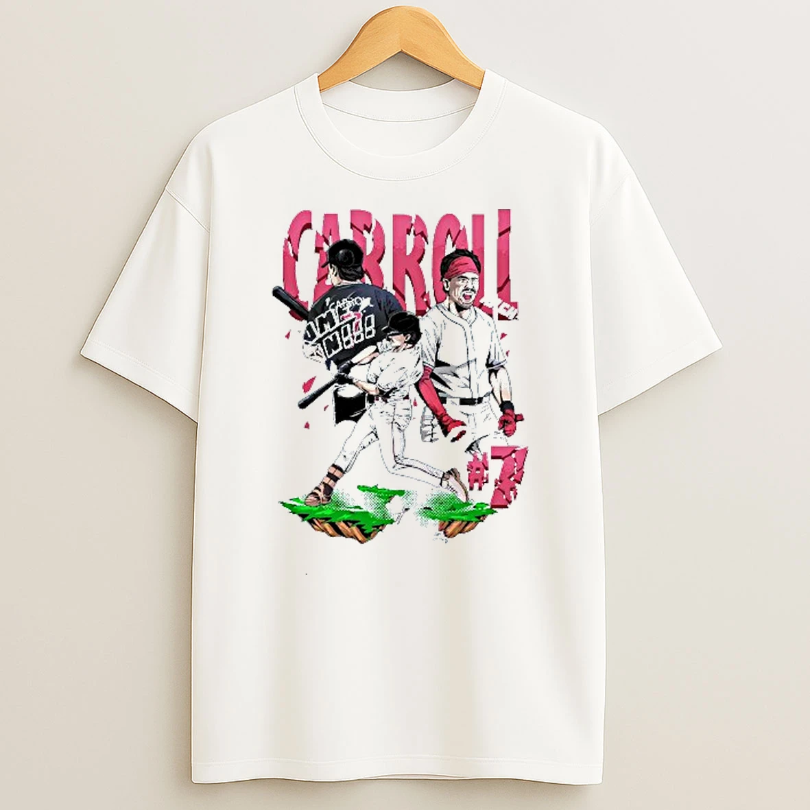 Corbin Carroll 7 Arizona Diamondbacks Planet Euphoria Collage T Shirt