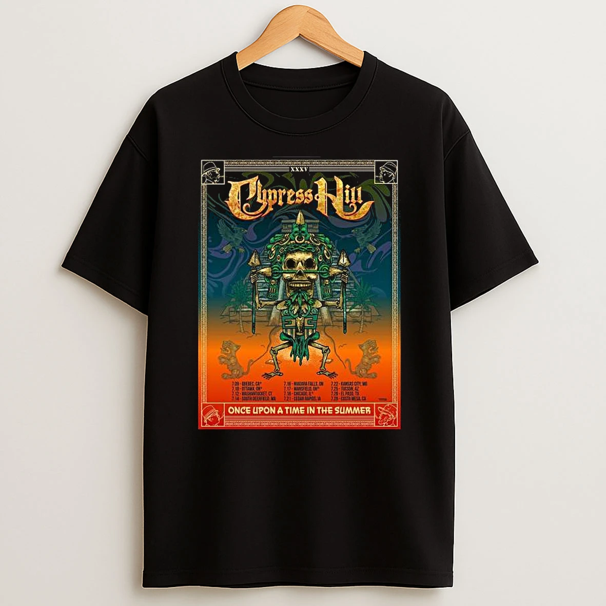 Cypress Hill Once Upon A Time In The Summer Tour 2026 North America Schedule Dates T Shirt