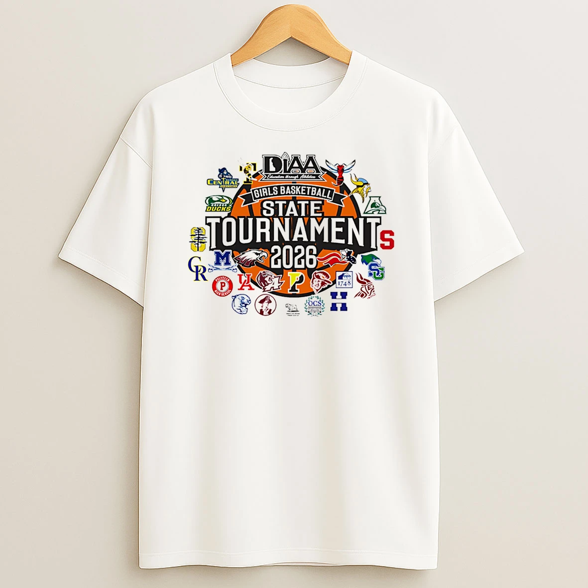 Diaa Winter 2026 Events Girls Basketball Tournament Logo T Shirt